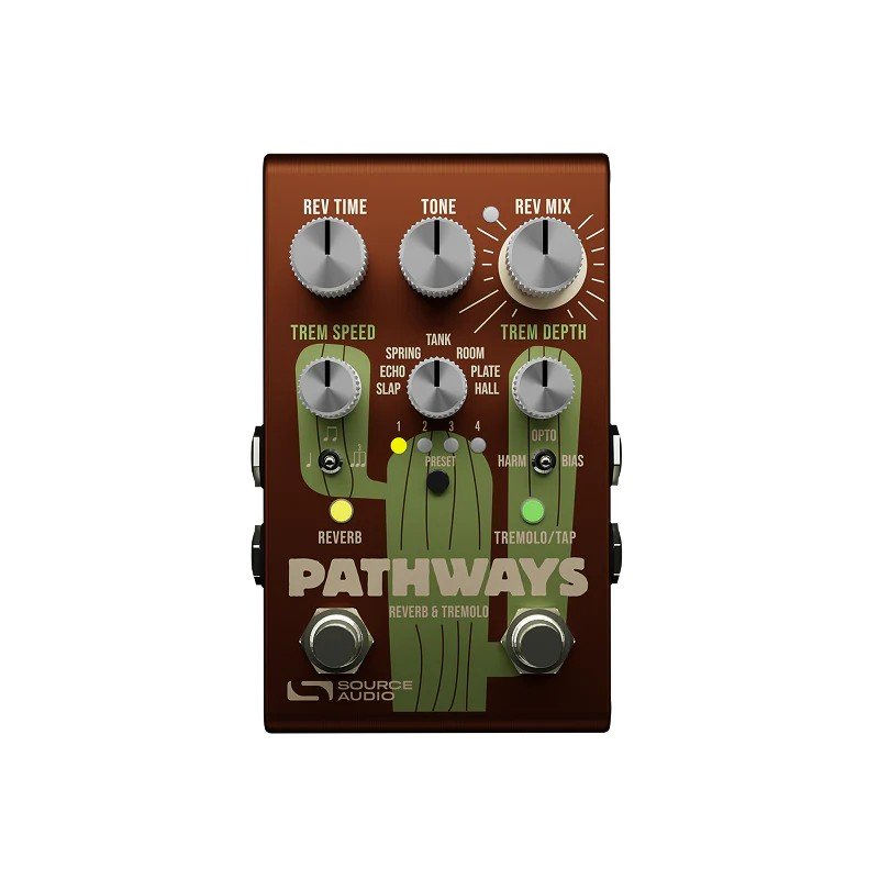 Source Audio Pathways Stereos Reverb and Tremolo Pedal — photo 1