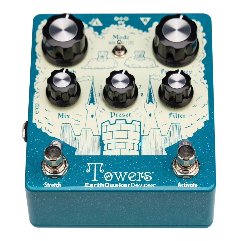 EarthQuaker Devices Towers Stereo Reverberant Filter Reverb Guitar Pedal — photo 1