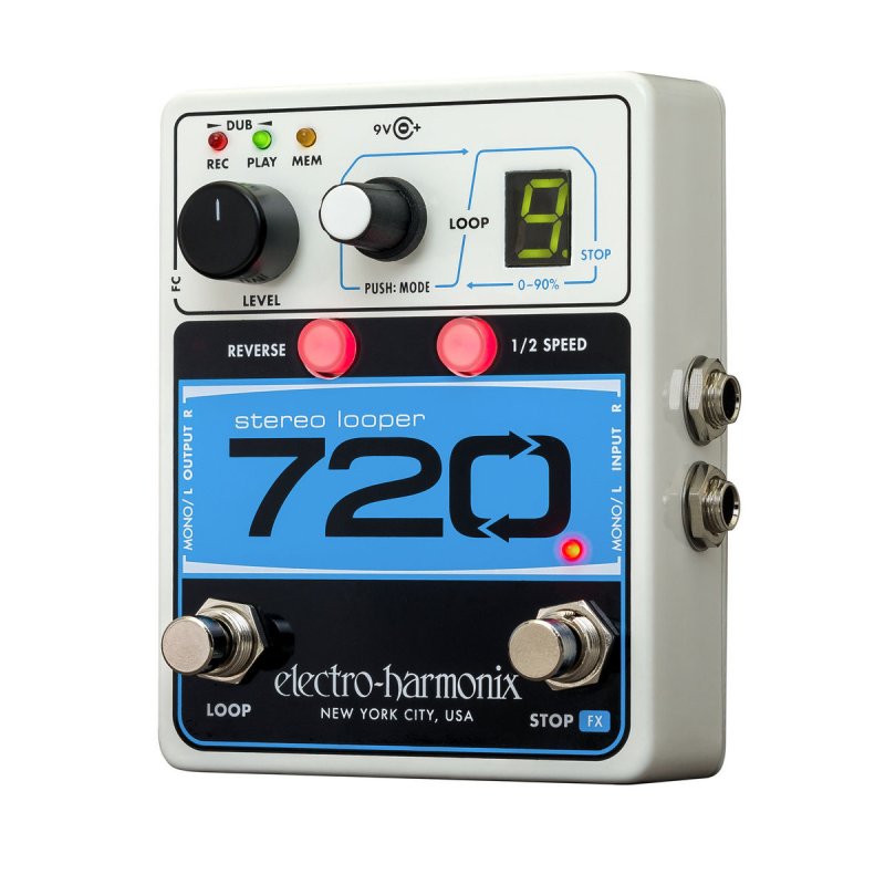 Electro-Harmonix Stereo 720 with 10 Loops & 12 Minutes Recording Time - Regular