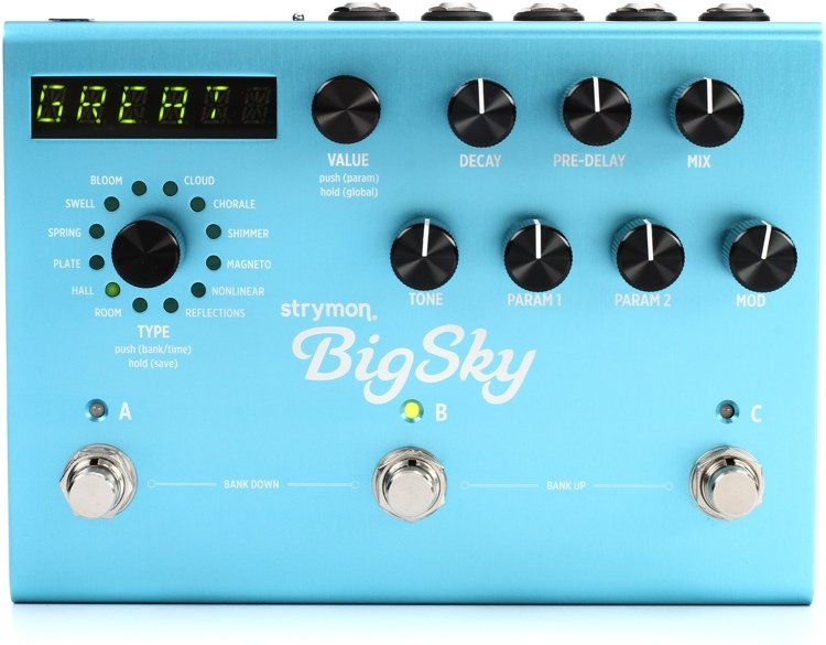 Strymon Big Sky Reverb Effects Pedal — photo 1