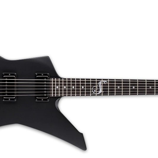 ESP Ltd James Hetfield Snakebyte Electric Guitar - Black Satin