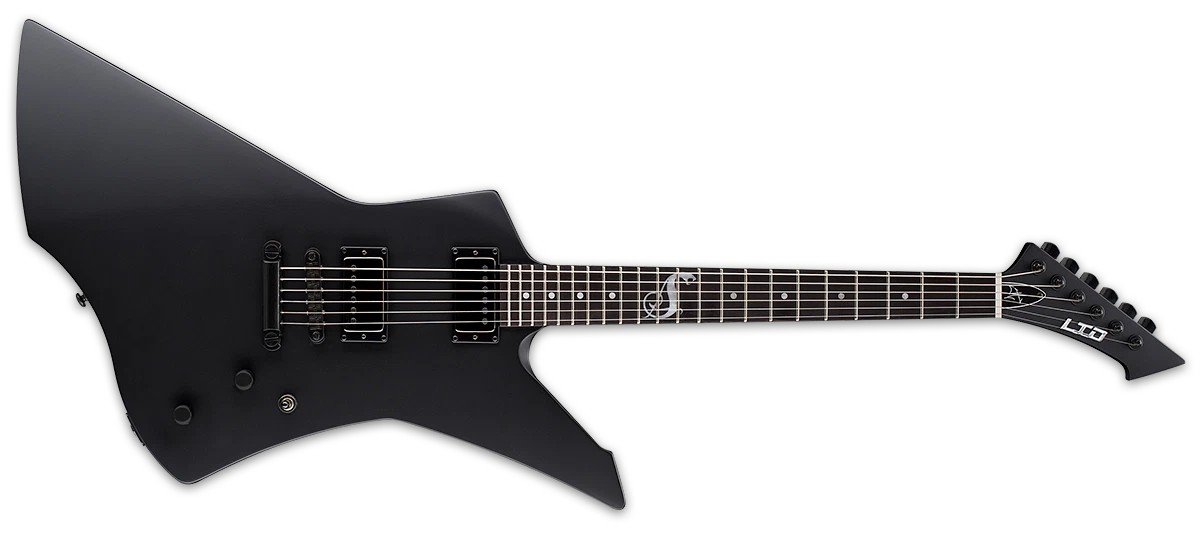 ESP Ltd James Hetfield Snakebyte Electric Guitar - Black Satin — photo 1