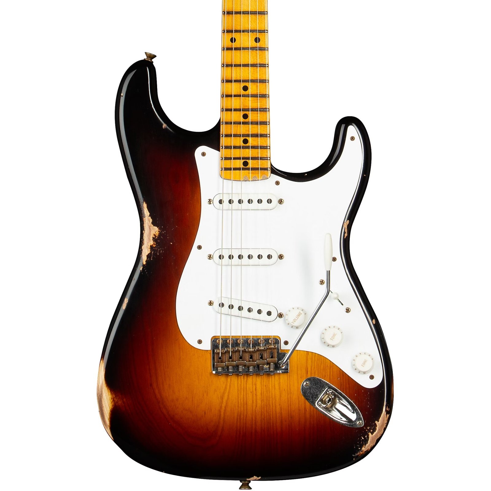 2024 Fender Custom Shop 70th Anniversary '54 Reissue Relic Stratocaster - Wide Fade Two-Tone Sunburst — photo 1