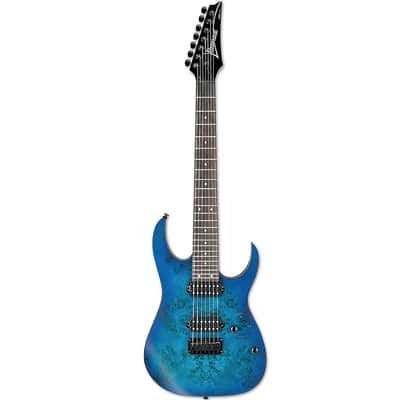Used Ibanez RG7421PB Standard 7-String - Sapphire Blue Flat — photo 1