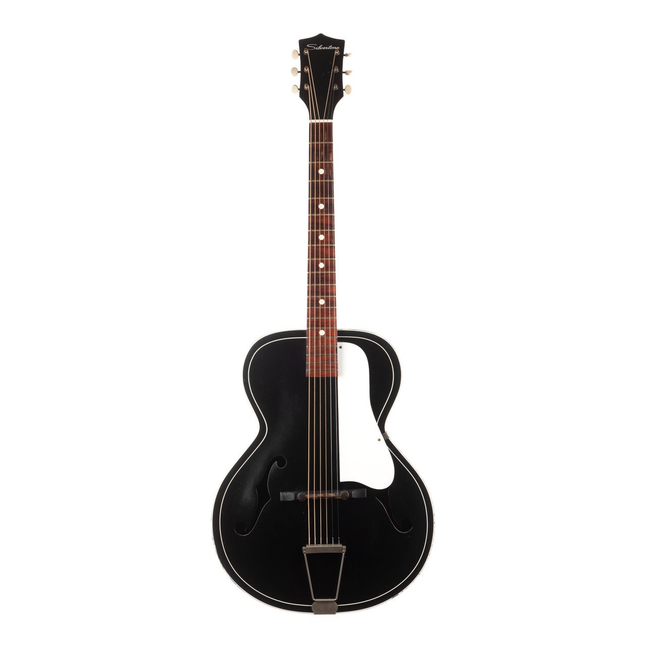 1960's Silvertone 658 Archtop Acoustic Guitar - Black — photo 1