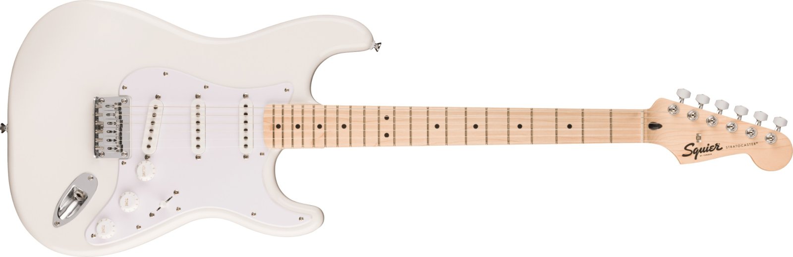 Squier Sonic Stratocaster HT Electric Guitar - Arctic White with Maple Fretboard — photo 1