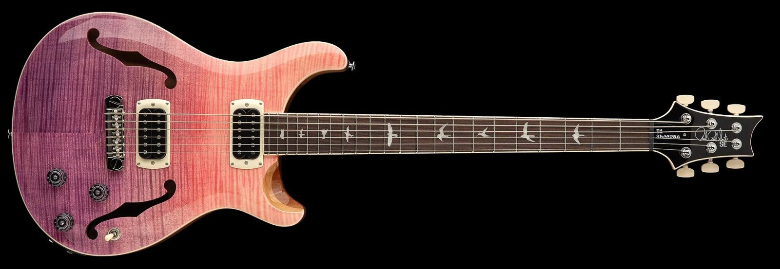 PRS SE Ed Sheeran Hollowbody I Piezo Baritone - Pink Ombre — photo 1