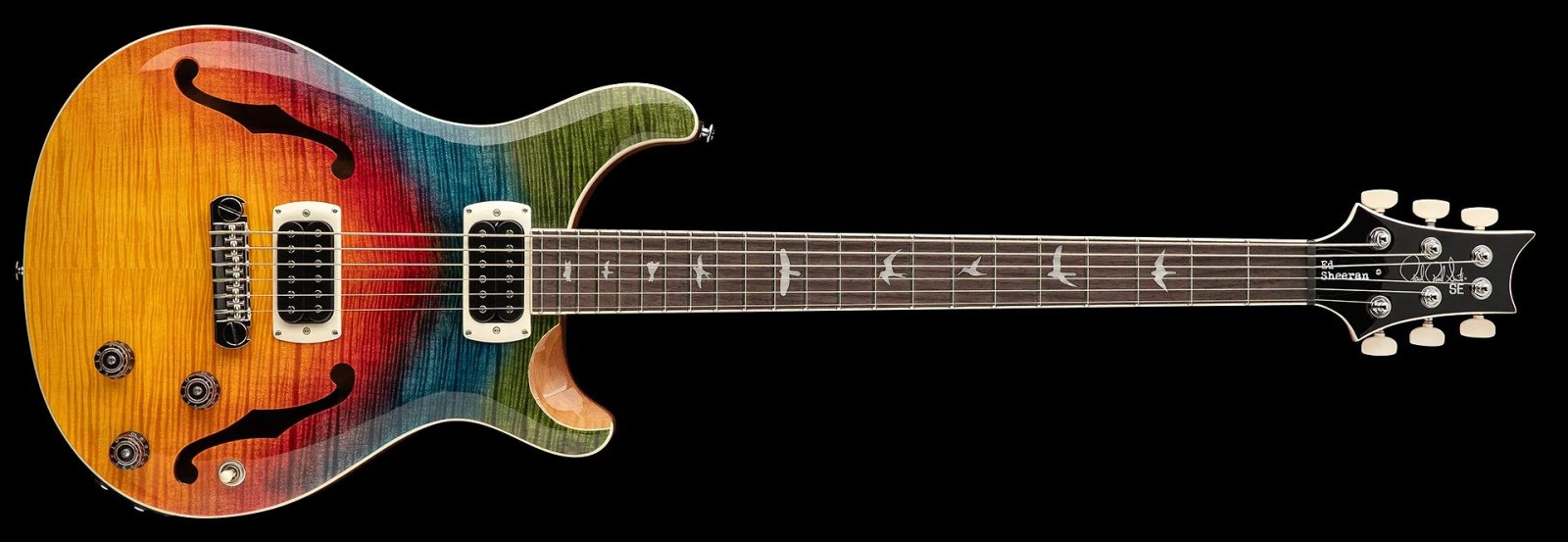 PRS SE Sheeran Baritone Hollowbody I Piezo - Kaleidoscope — photo 1