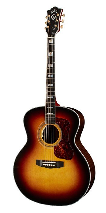 Guild USA F-55E Jumbo Acoustic Electric Guitar - Maple Antique Burst — photo 1