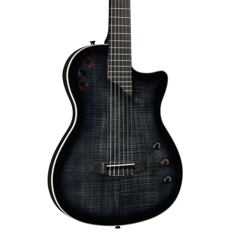 Cordoba Stage Thinbody Nylon String Classical-Electric Guitar - Black Burst