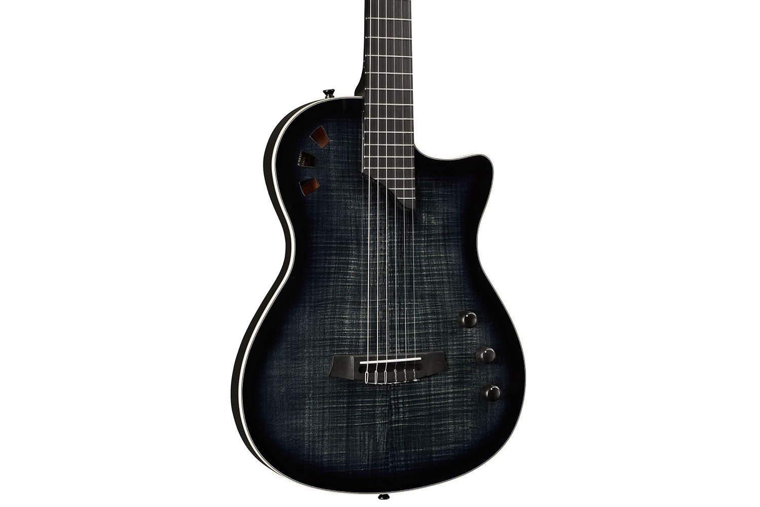 Cordoba Stage Thinbody Nylon String Classical-Electric Guitar - Black Burst — photo 1
