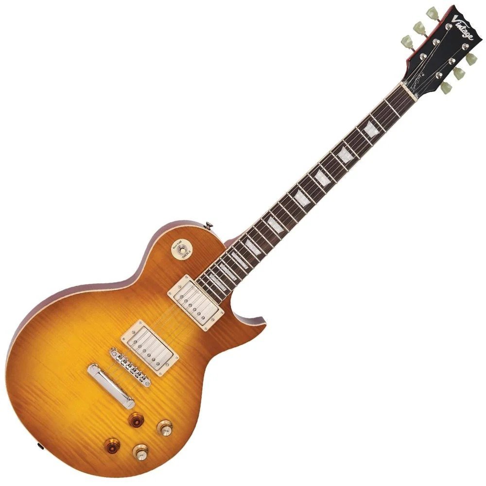 Vintage Re-Issued V100 Electric Guitar - Lemon Drop — photo 1