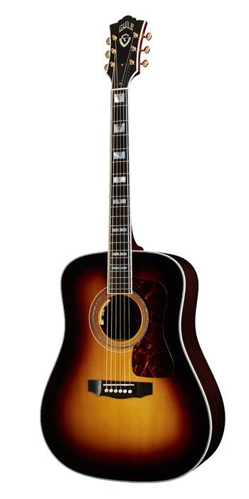 Guild USA D-55E Acoustic Electric Guitar - Antique Sunburst — photo 1