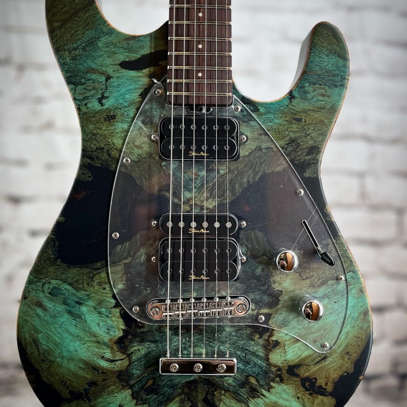 Ernie Ball Music Man BFR Steve Morse Y2D Hardtail - Jade Burl