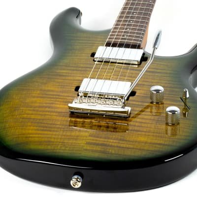 Ernie Ball Music Man Steve Lukather L4 Maple Top - Gator Burst Flame — photo 1