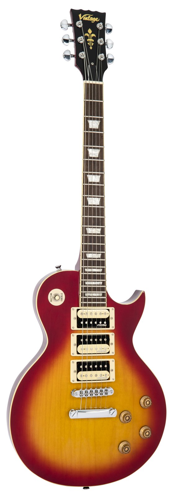 Vintage Brand V1003csb V100 Guitar In Cherry Sunburst Electric Guitar — photo 1