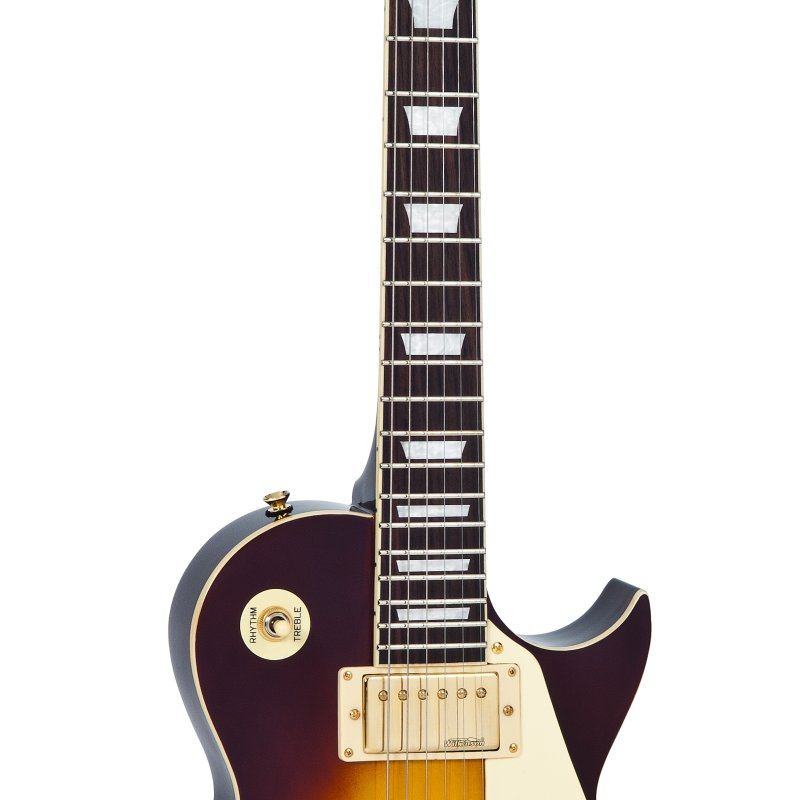 Vintage V100 Reissued Guitar - Tobacco Sunburst