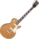 Vintage V100gt Reissue Lp Style Electric Guitar Gold Top + Gig Bag