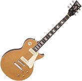Vintage V100gt Reissue Lp Style Electric Guitar Gold Top + Gig Bag — photo 1