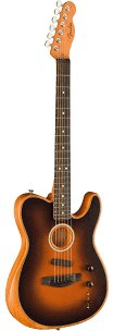 Used Fender Acoustasonic Telecaster 2019 Burst — photo 1