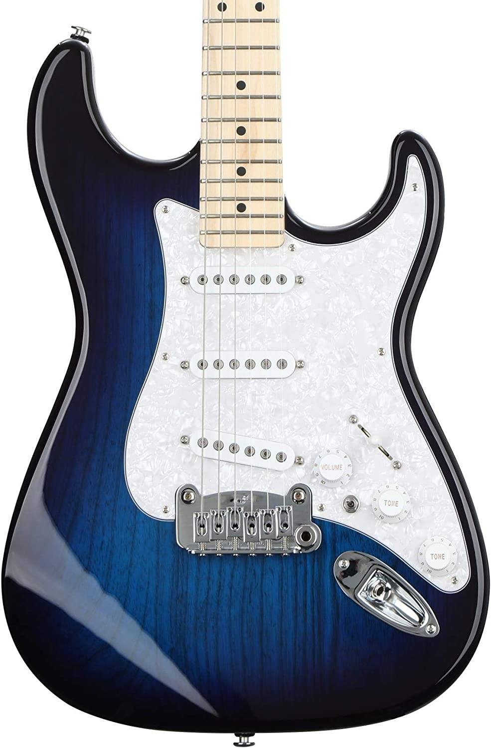 G&L Fullerton Deluxe S-500 Blue Burst w/gig bag — photo 1