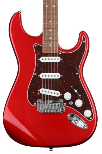 G&L Fullerton Deluxe S-500 Candy Apple Red Sparkle w/gig bag — photo 1