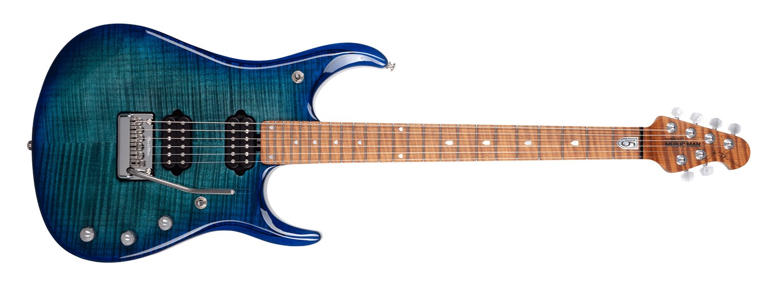 Ernie Ball Music Man JP15 Ceruleran Blue Flame — photo 1
