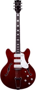 Vox Bobcat S66 Semi Hollow Red W/ Case — photo 1