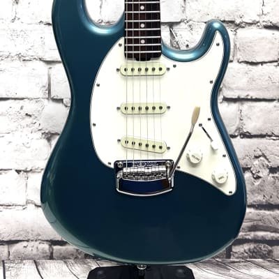 Used Ernie Ball Music Man Cutlass in Vintage Turquoise w/OHSC — photo 1