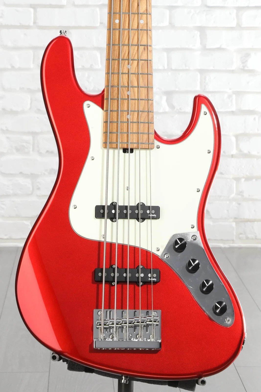 Sadowsky Metroexpress 21-Fret Vintage JJ Bass, 5-String - Candy Apple Red Metallic — photo 1