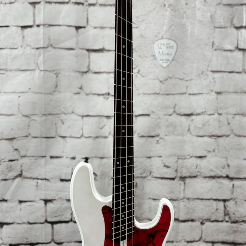 Dingwall SP1 4-String - Matte Ducati Pearl White with Pablo Pickguard