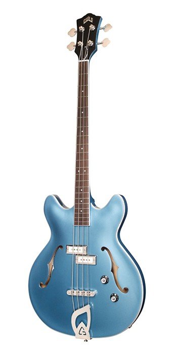 Guild Starfire I Bass Semi-Hollow Short-Scale Electric Bass Guitar - Pelham Blue — photo 1
