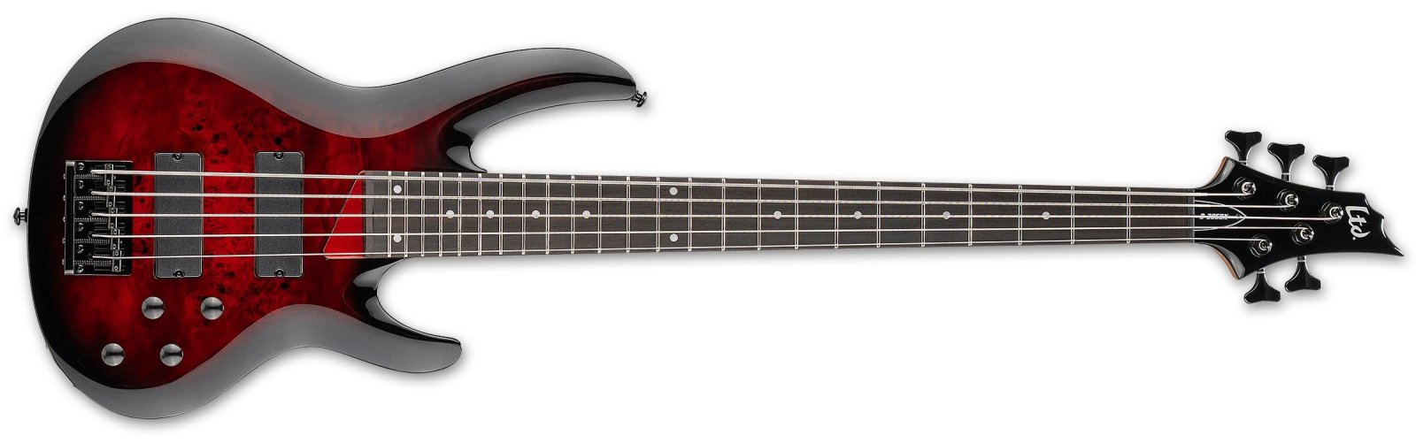 LTD B-205DX 5-String Electric Bass - Red Burst — photo 1