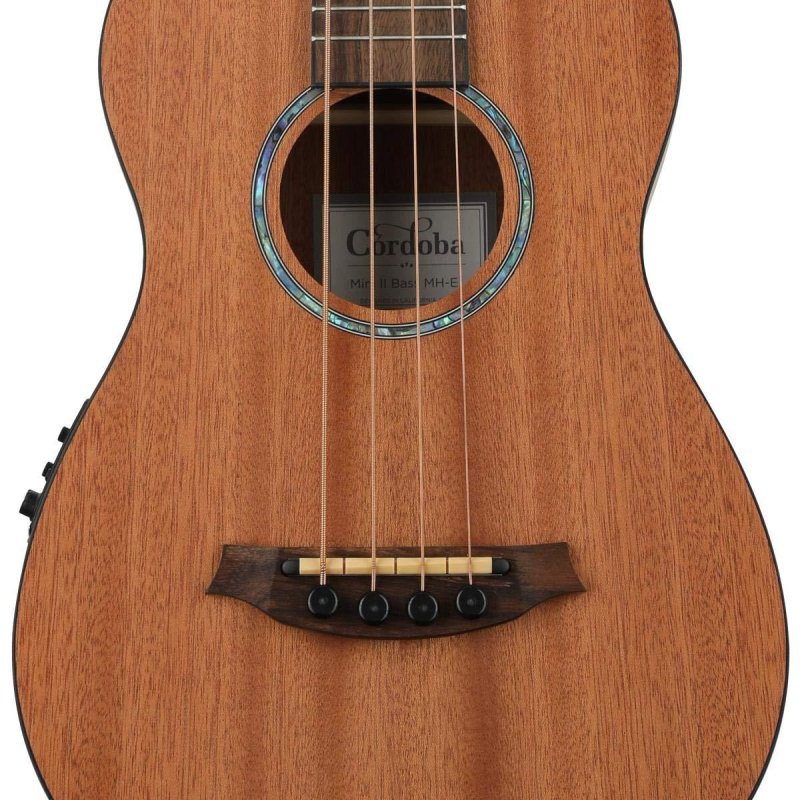 Cordoba MH-E Mini II Acoustic Electric Bass - Mahogany