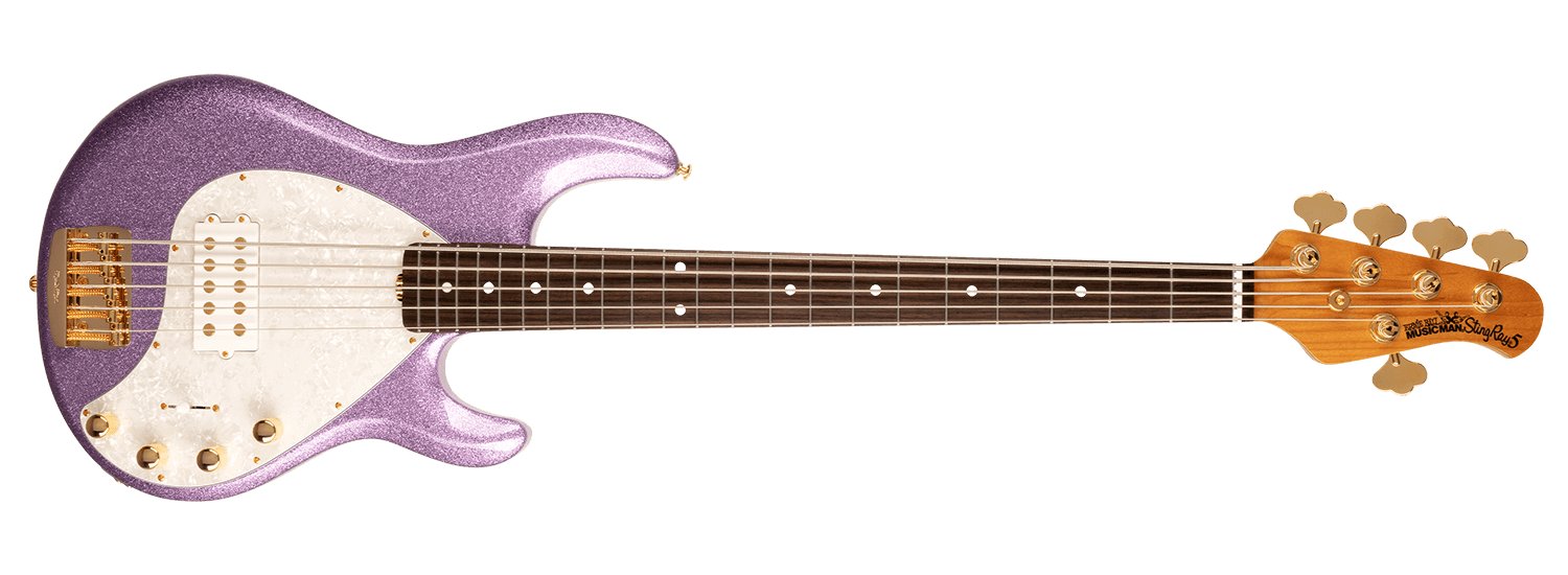 Ernie Ball Music Man Sting Ray 5 Special Collection Amethyst Sparkle w/case — photo 1