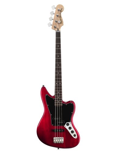 Fender Squier Jaguar Bass Special Crimson Red Transparent Rosewood Fingerboard w/HSC — photo 1