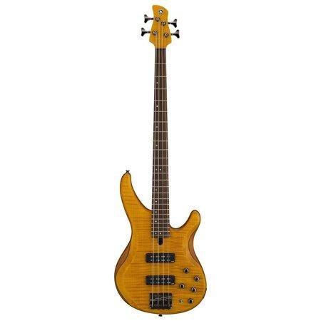 Yamaha TRBX600 Series TRBX604FM Bass Guitar (Matte Amber) — photo 1