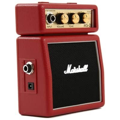 Used Marshall MS-2R Micro Stack 1-Watt 1x2" Battery-Powered Guitar Stack - Red — photo 1