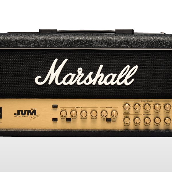 Marshall JVM Series JVM205H-U 50W Tube Guitar Amp Head Black