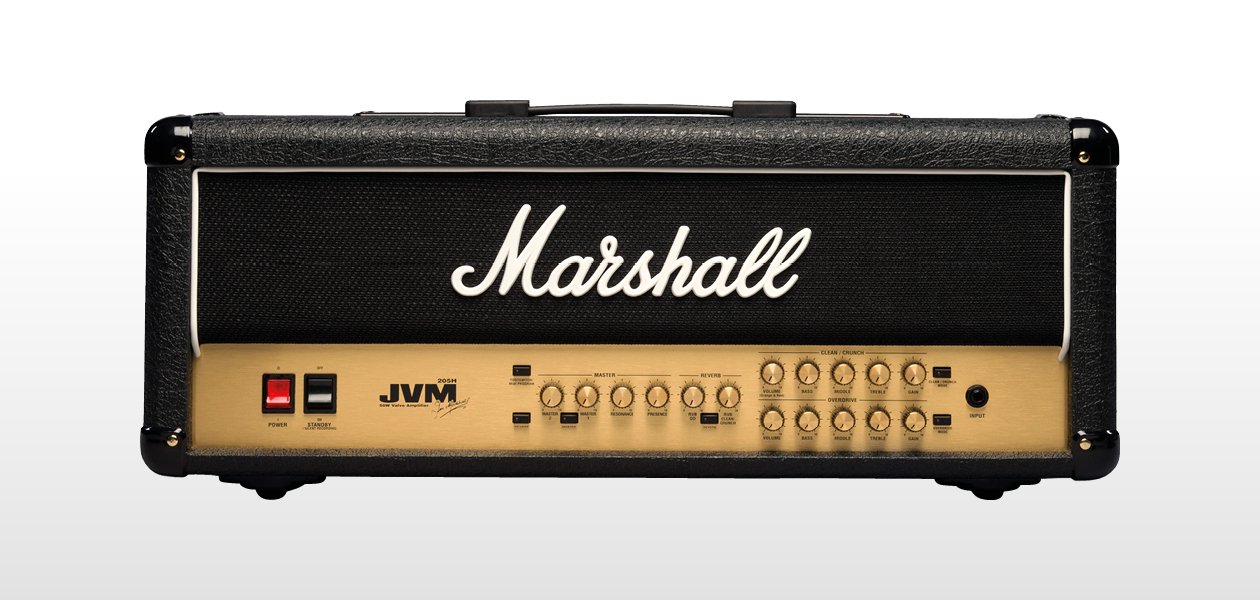 Marshall JVM Series JVM205H-U 50W Tube Guitar Amp Head Black — photo 1